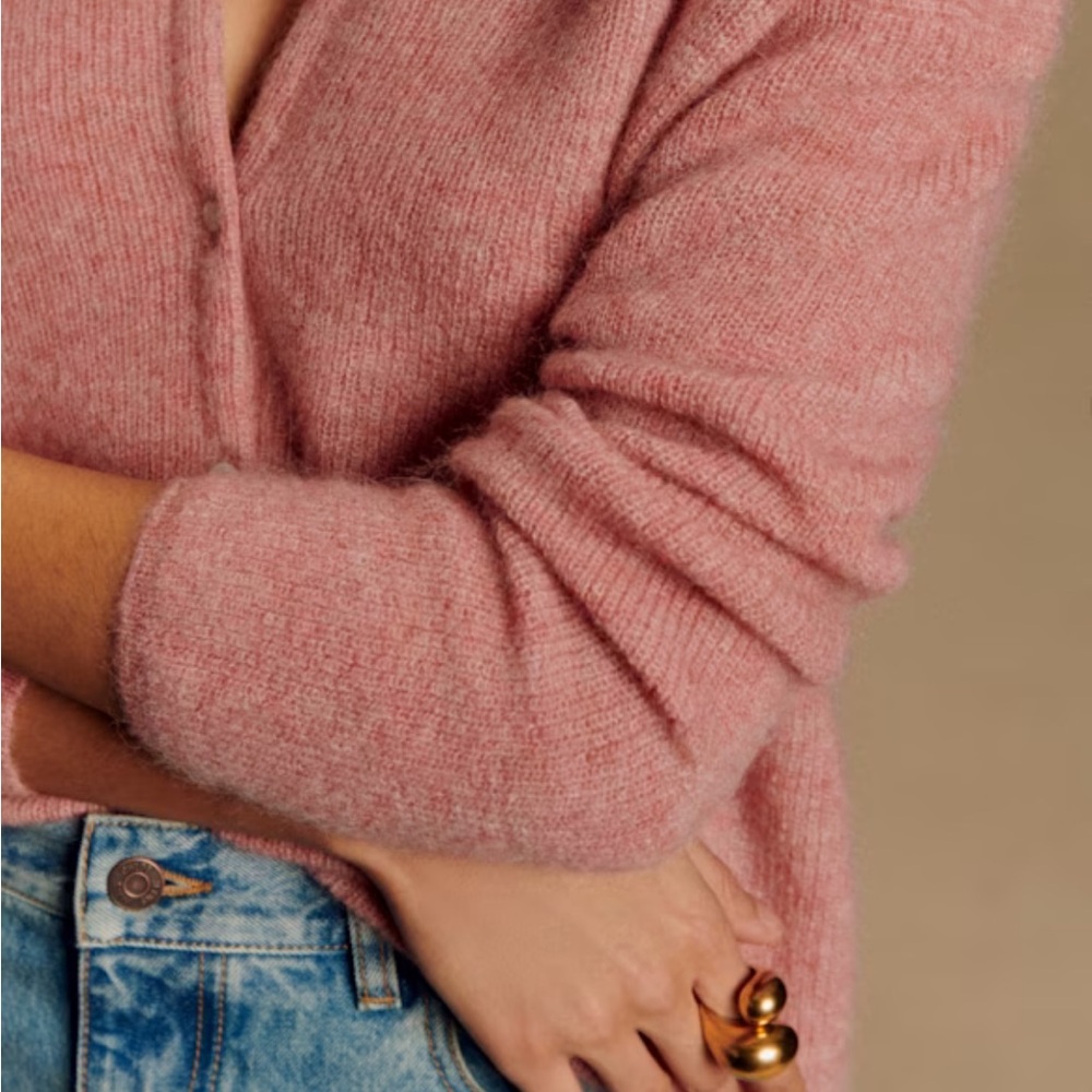 Sezane Gaspard Cardigan Rosewood - Picture 3 of 3